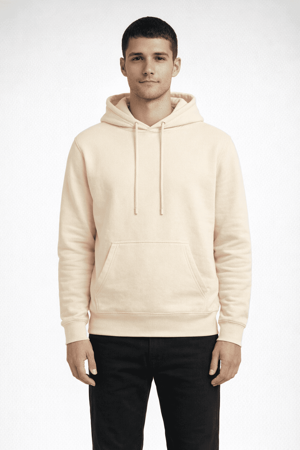 Coastal Color Hooded Sweatshirt - VANILLA