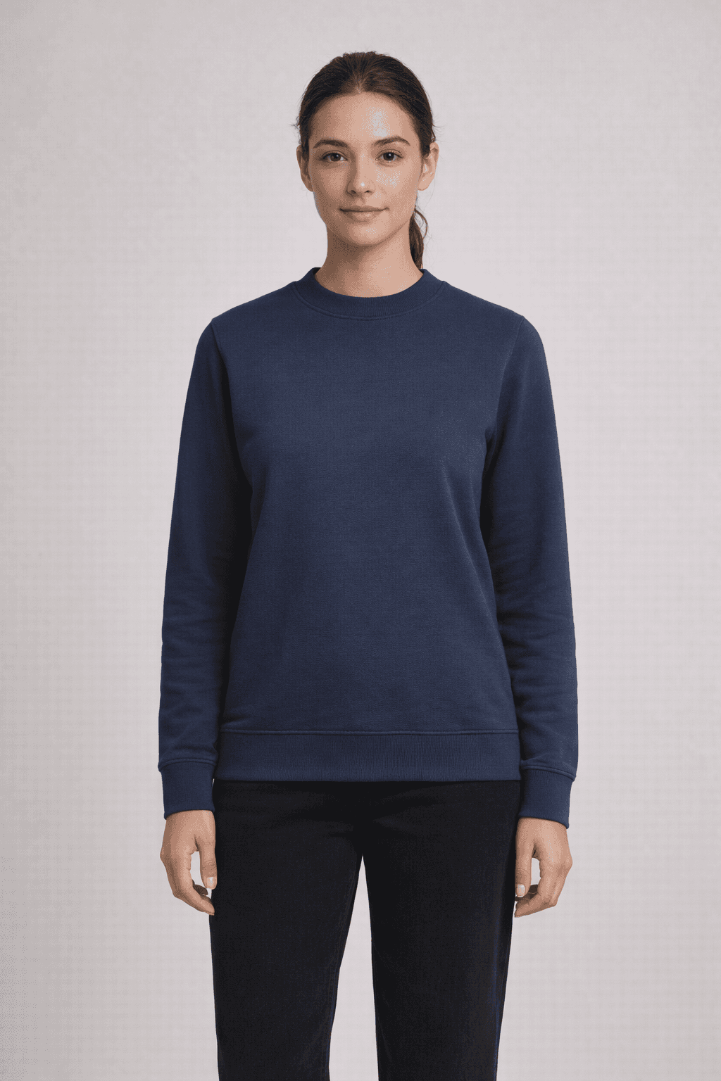 Raelynn Cloud Fleece Crew - NAVY