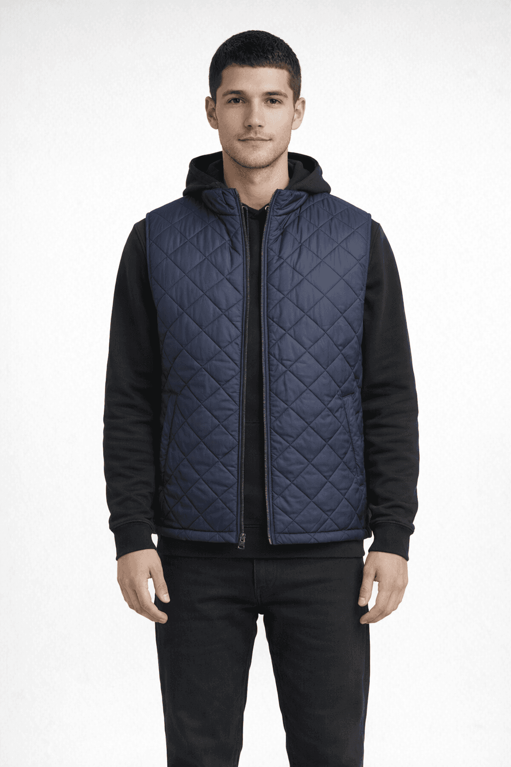 Weatherproof Vintage Diamond Quilt Vest - NAVY