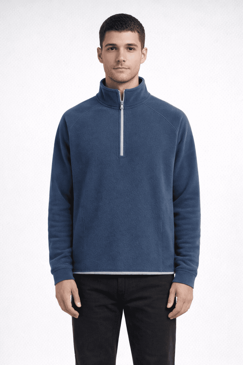 Whisper Fleece Q Zip - NAVY