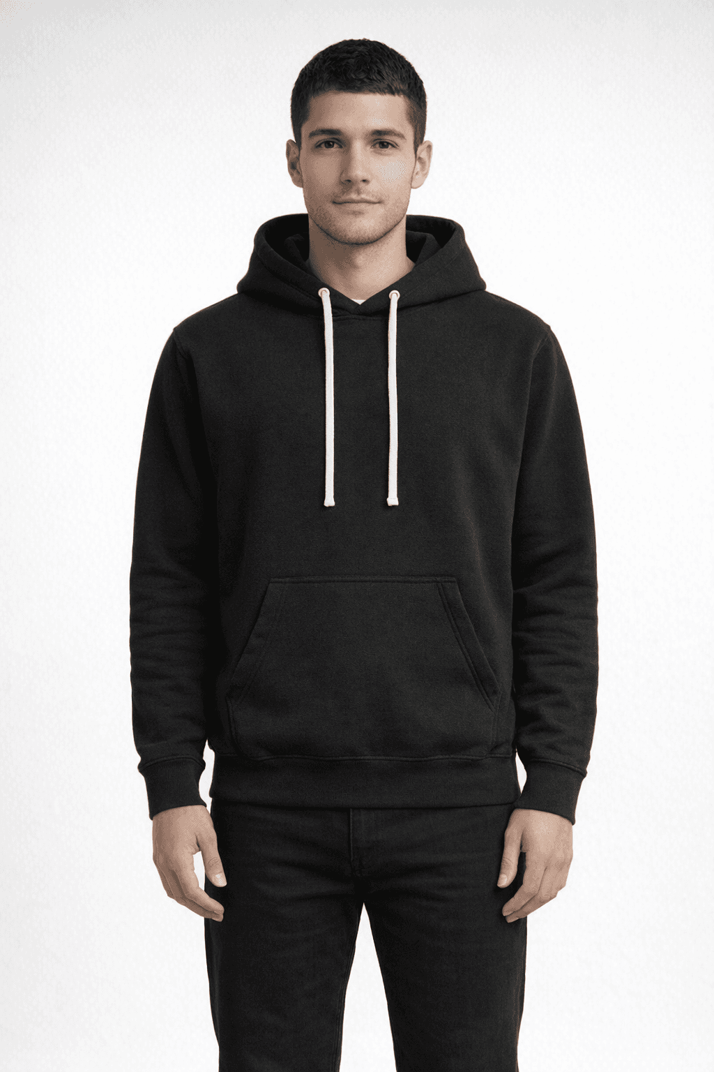 Vintage Fleece Hood - BLACK