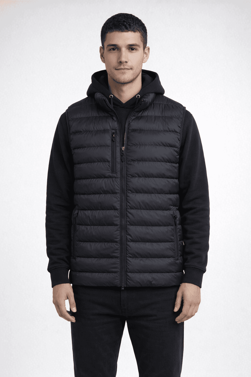 Weatherproof Polyfill Packable Vest - BLACK