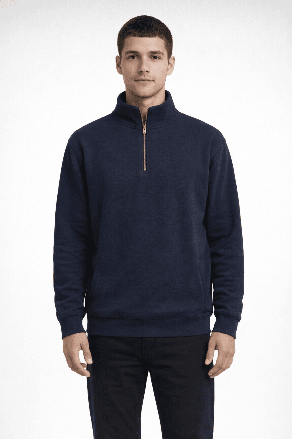 Fundamental Fleece Quarter Zip - NAVY