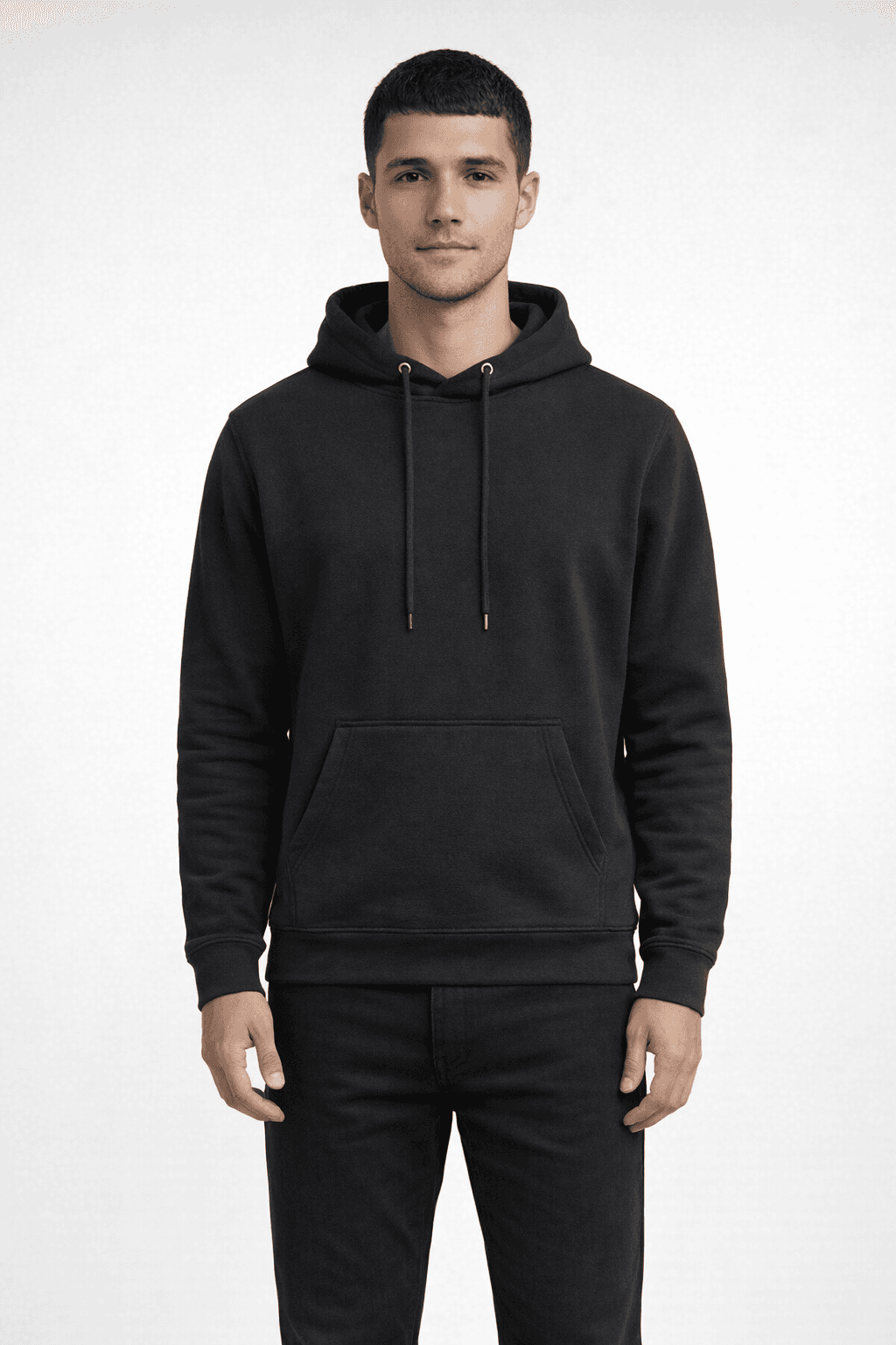 Whisper Fleece Hood - BLACK